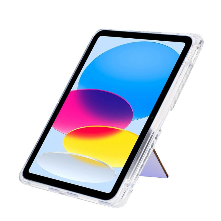For iPad mini 2024 / mini 6 Y-Fold Clear Acrylic Glitter Smart Leather Tablet Case