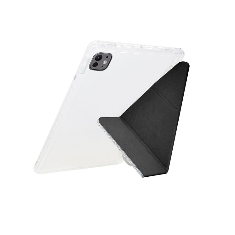 For iPad Pro 11 2025 / 2024 Y-Fold Clear Acrylic Glitter Smart Leather Tablet Case