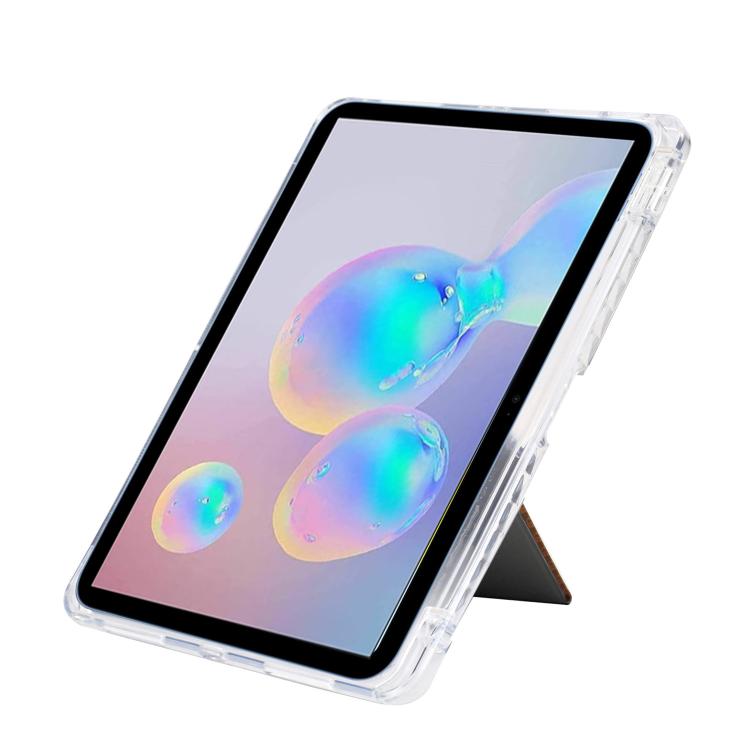 For Samsung Galaxy Tab S6 Lite 2024 Y-Fold Clear Acrylic Glitter Smart Leather Tablet Case