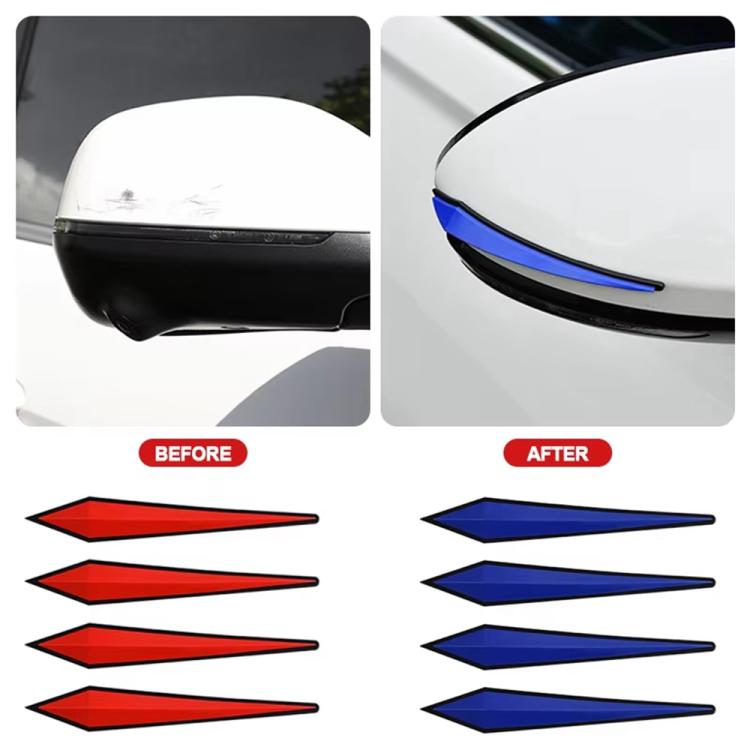 4pcs / Set Car Door Anti-collision PVC Strip, Size: 15x2.5cm