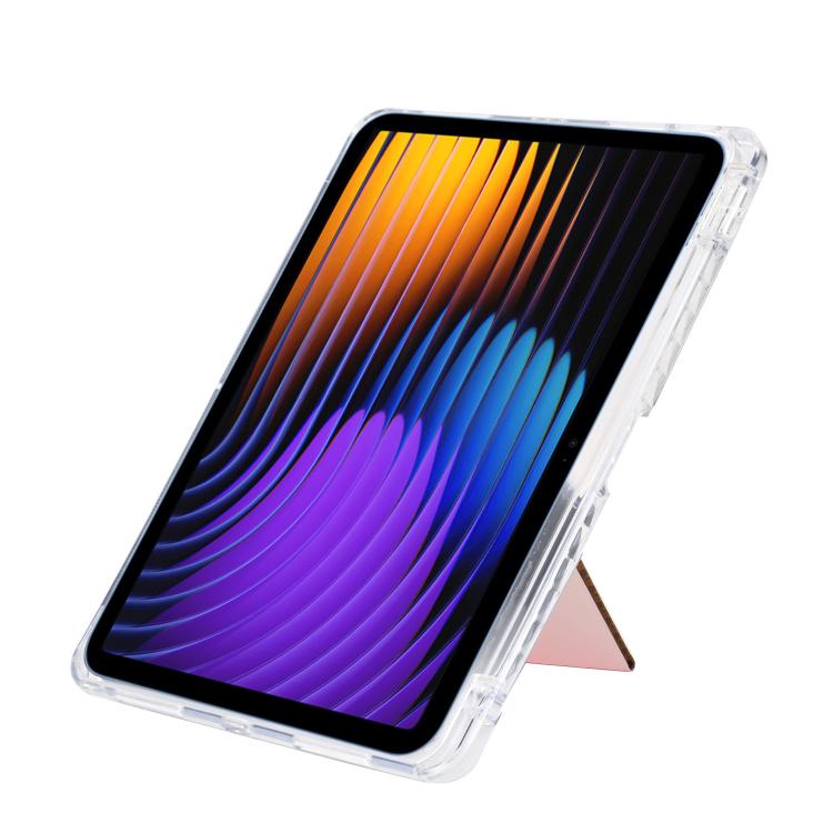 For Xiaomi Pad 7 / 7 Pro Y-Fold Clear Acrylic Glitter Smart Leather Tablet Case