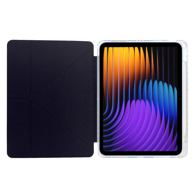 For Xiaomi Pad 7 / 7 Pro Y-Fold Clear Acrylic Glitter Smart Leather Tablet Case