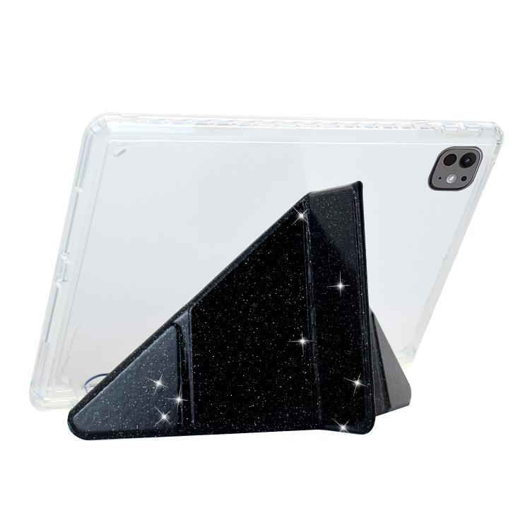 For Xiaomi Pad 7 / 7 Pro Y-Fold Clear Acrylic Glitter Smart Leather Tablet Case
