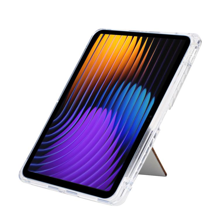 For Xiaomi Pad 7 / 7 Pro Y-Fold Clear Acrylic Glitter Smart Leather Tablet Case