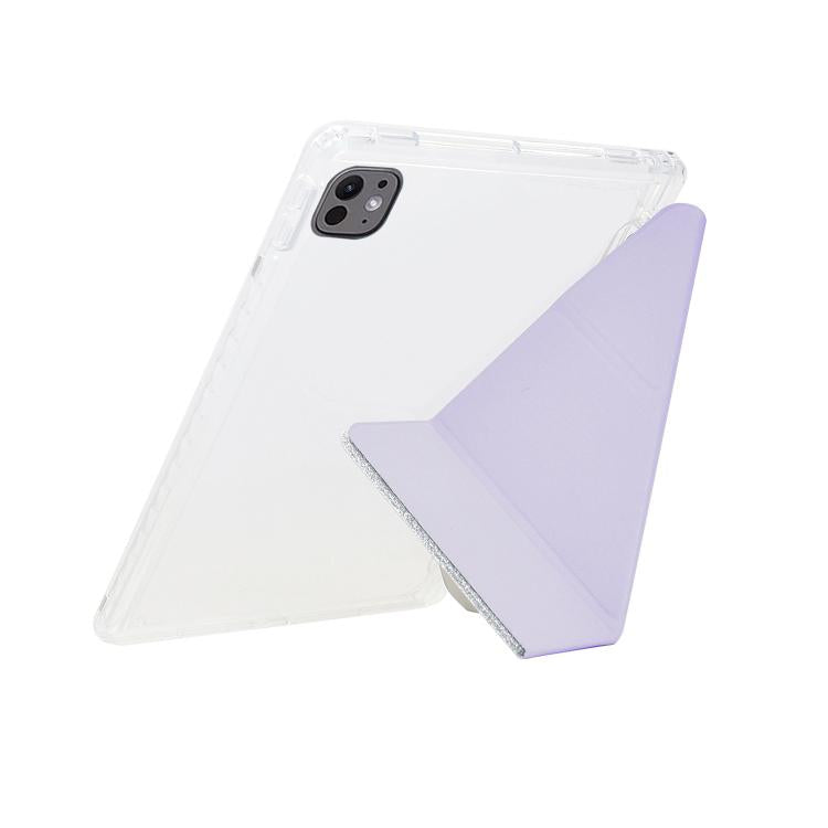 For Xiaomi Pad 7 / 7 Pro Y-Fold Clear Acrylic Glitter Smart Leather Tablet Case