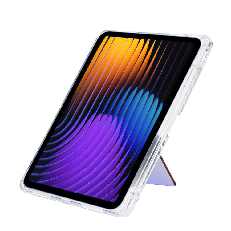For Xiaomi Pad 7 / 7 Pro Y-Fold Clear Acrylic Glitter Smart Leather Tablet Case