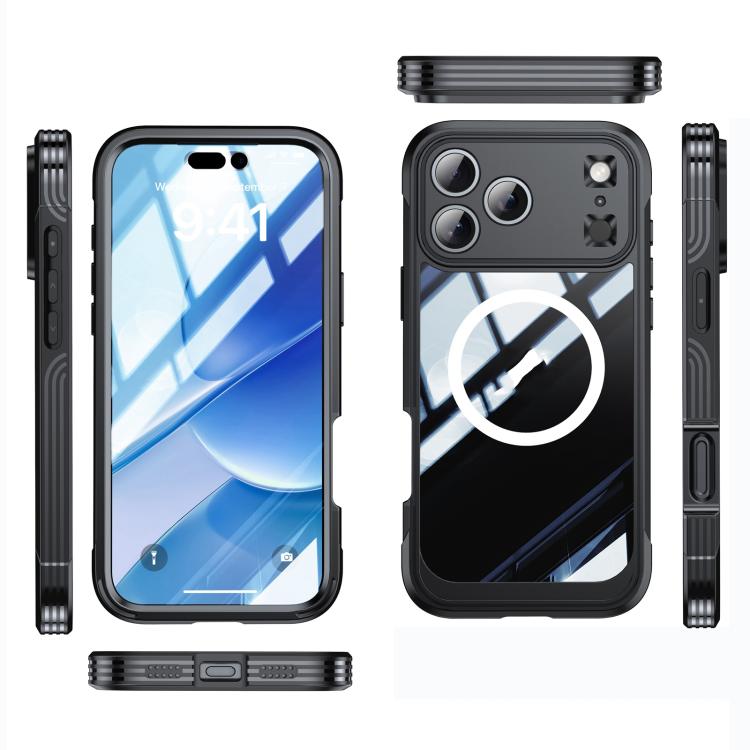 For iPhone 17 Pro Max Life Waterproof MagSafe Magnetic Rugged Phone Case