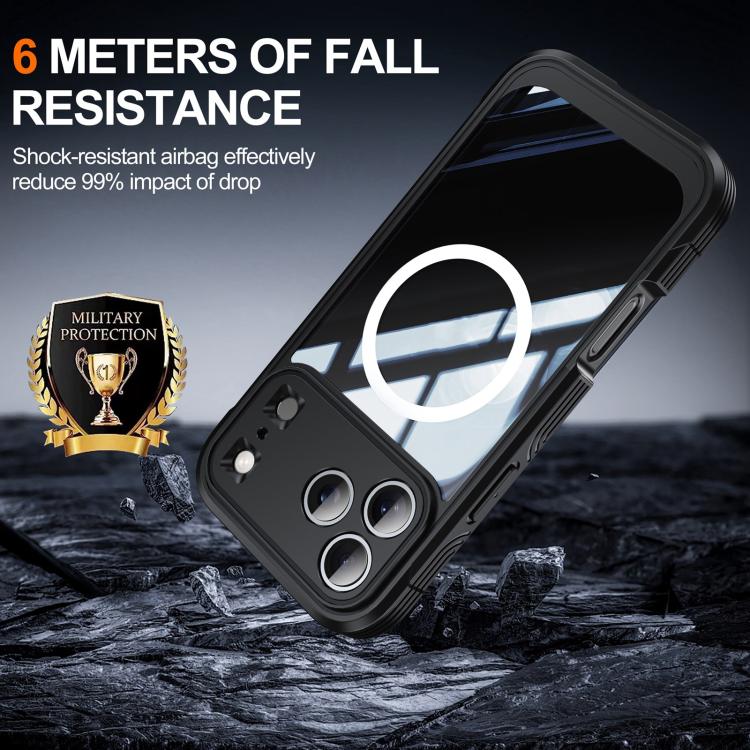 For iPhone 17 Pro Max Life Waterproof MagSafe Magnetic Rugged Phone Case