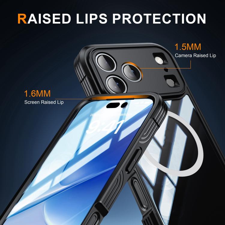 For iPhone 17 Pro Max Life Waterproof MagSafe Magnetic Rugged Phone Case