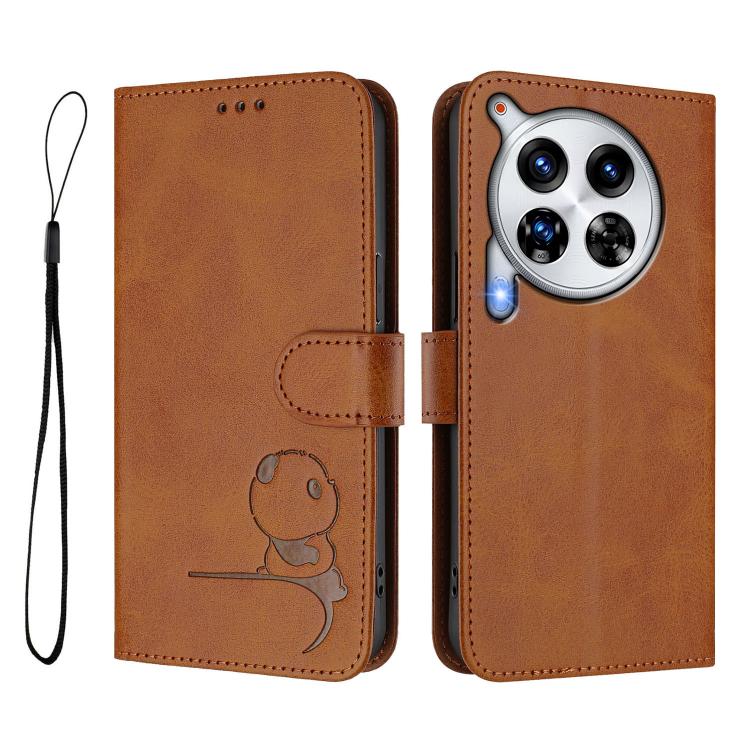 For Tecno Camon 30 Premier Litter Panda Embossing RFID Leather Phone Case with Lanyard