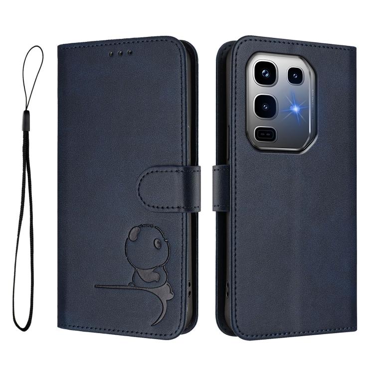 For Infinix Note 50 Pro+ 5G Litter Panda Embossing RFID Leather Phone Case with Lanyard