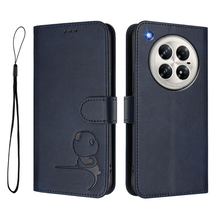 For Infinix Zero 40 4G / 5G Litter Panda Embossing RFID Leather Phone Case with Lanyard