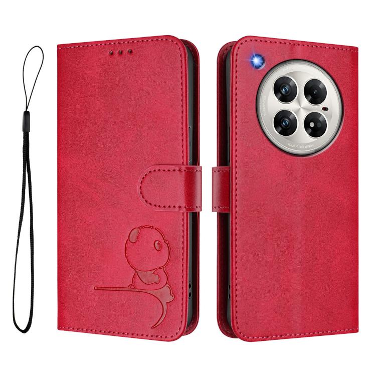 For Infinix Zero 40 4G / 5G Litter Panda Embossing RFID Leather Phone Case with Lanyard