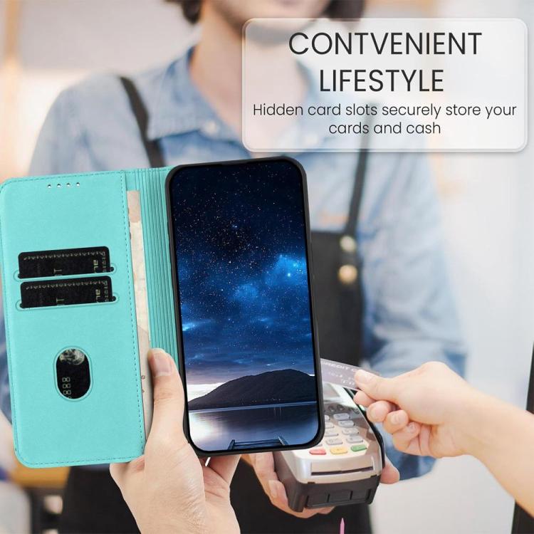 For Oukitel C53 Strong Magnetic Frosted Flip Leather Phone Case