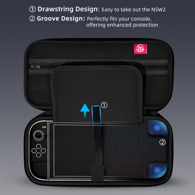 For Nintendo Switch 2 EVA Portable Shockproof Waterproof Portable Game Console Storage Bag