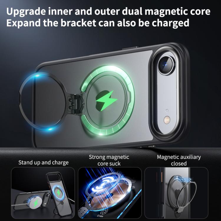For iPhone Air Double Ring MagSafe Magnetic Holder Phone Case