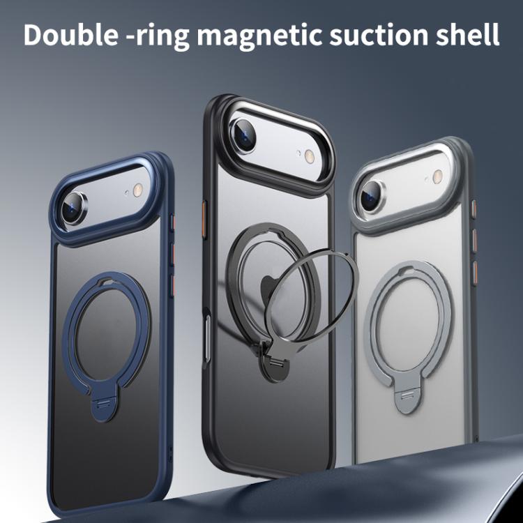 For iPhone Air Double Ring MagSafe Magnetic Holder Phone Case