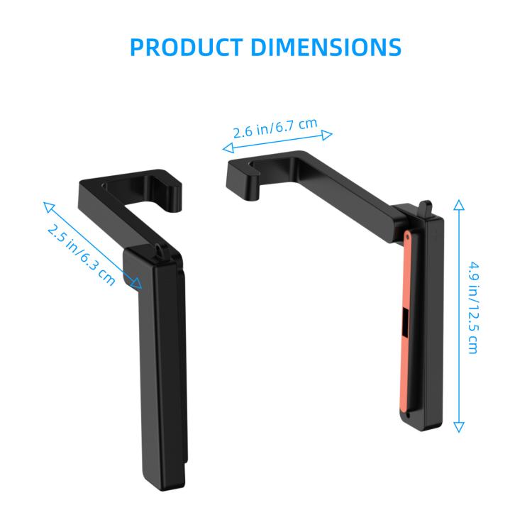 For Nintendo Switch 2 JYS-NS2299 2 in 1 Adjustable Car Game Console Holder - Black