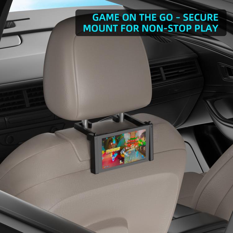 For Nintendo Switch 2 JYS-NS2299 2 in 1 Adjustable Car Game Console Holder - Black