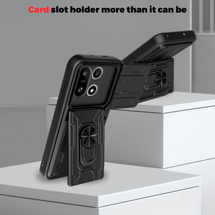For OnePlus 15 5G Sliding Camshield TPU+PC Phone Case with Card Slot