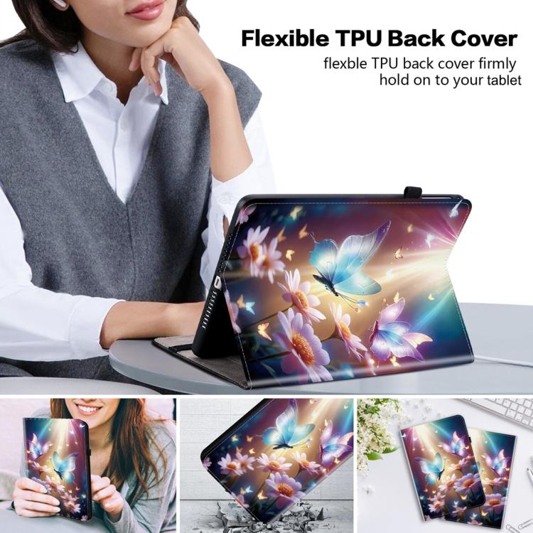 For Lenovo Idea Tab 11 / Xiaoxin Pad 2025 Crystal Texture Colored Drawing Leather Tablet Case