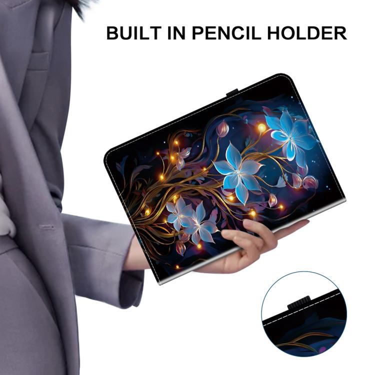For Lenovo Tab K9 / Tab One Crystal Texture Colored Drawing Leather Tablet Case