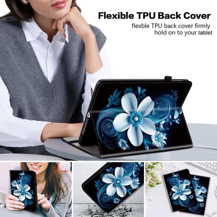 For Lenovo Tab K9 / Tab One Crystal Texture Colored Drawing Leather Tablet Case