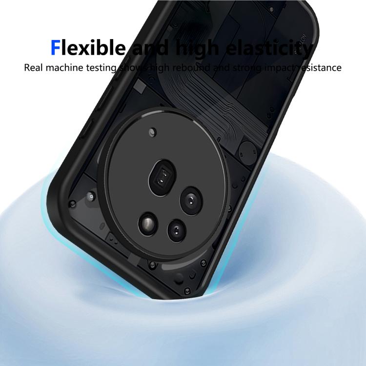 For Nothing Phone 3a Pro Skin Feel Frosted PC+TPU Shockproof Phone Case - Transparent Black