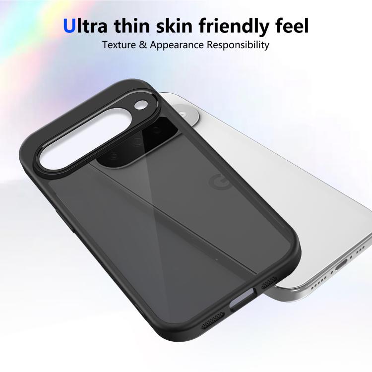 For Google Pixel 10 Skin Feel Frosted PC+TPU Shockproof Phone Case - Transparent Black