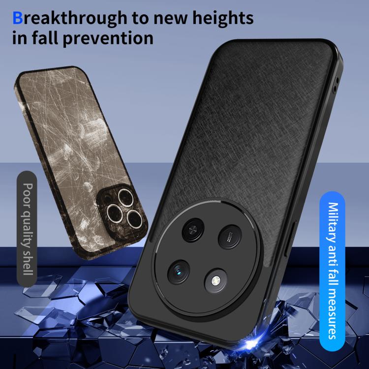 For Honor X60 Pro Skin Feel Frosted PC+TPU Shockproof Phone Case - Transparent Black