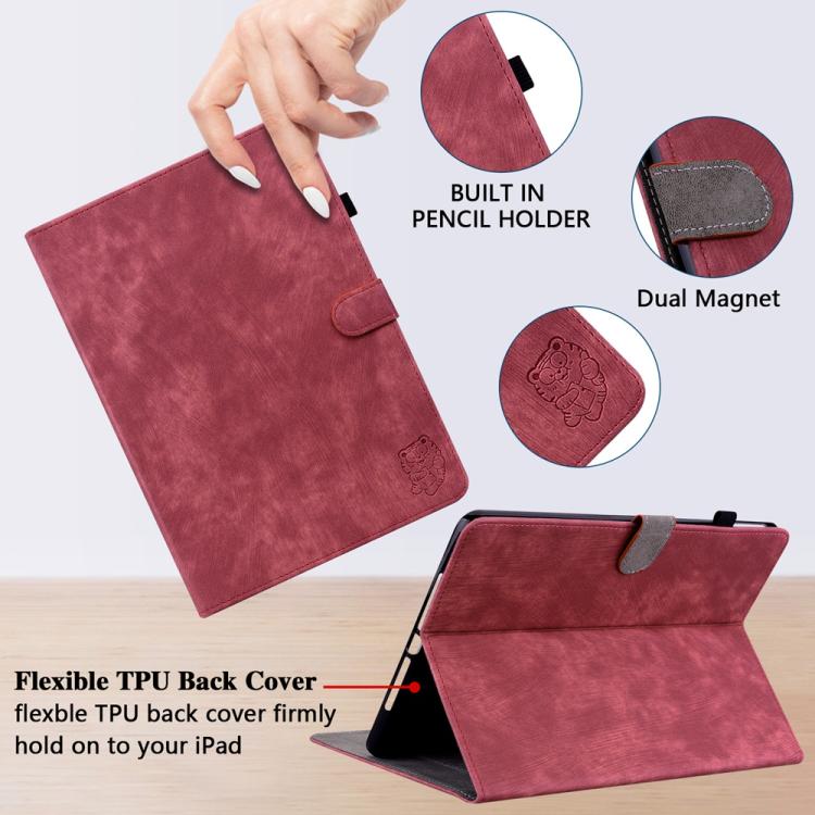 For OPPO Pad SE 11 inch Tiger Pattern Flip Leather Tablet Case