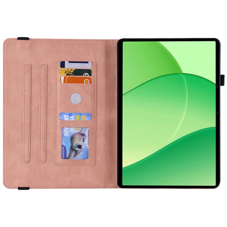 For OPPO Pad SE 11 inch Butterfly Flower Embossed Leather Tablet Case