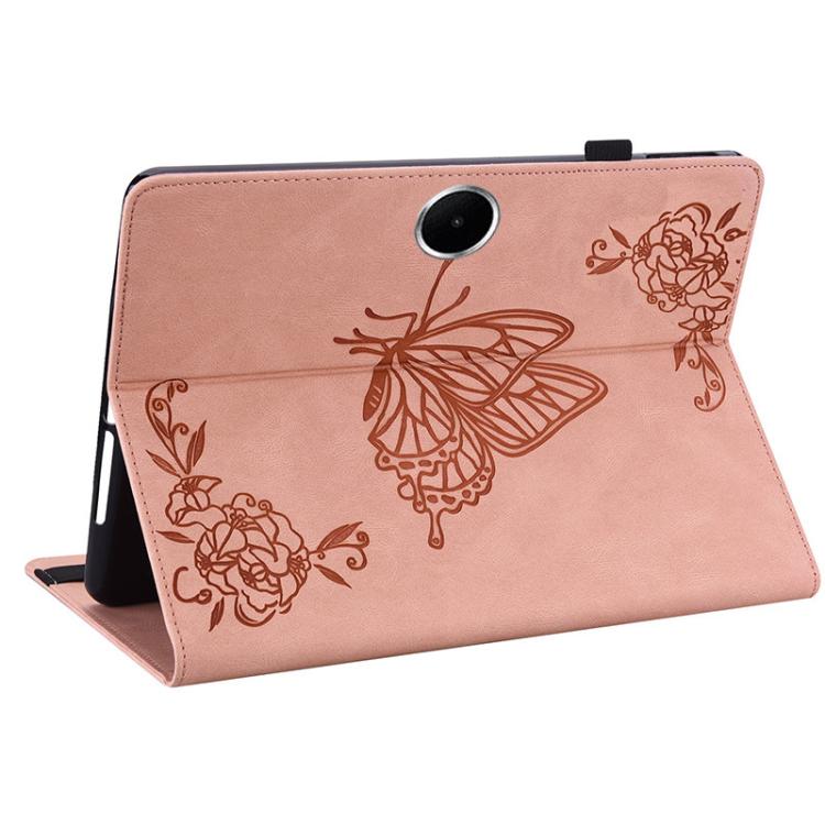 For OPPO Pad SE 11 inch Butterfly Flower Embossed Leather Tablet Case