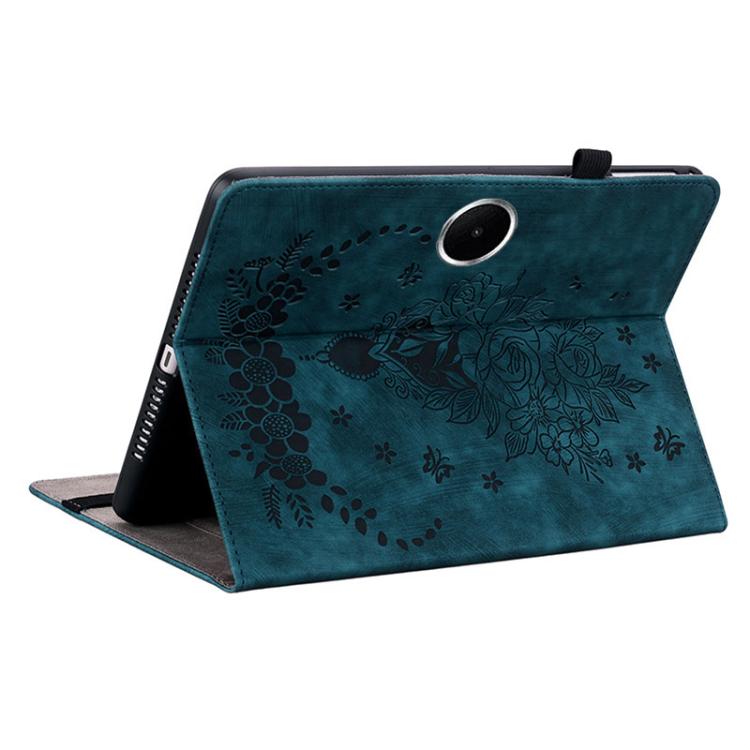 For OPPO Pad SE 11 inch Butterfly Rose Embossed Leather Tablet Case