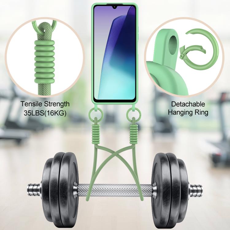 For Redmi 14C 4G / 14R 5G / A4 5G Integrated Card Bag Solid Color Liquid Silicone Phone Case Gen2 with Short Lanyard