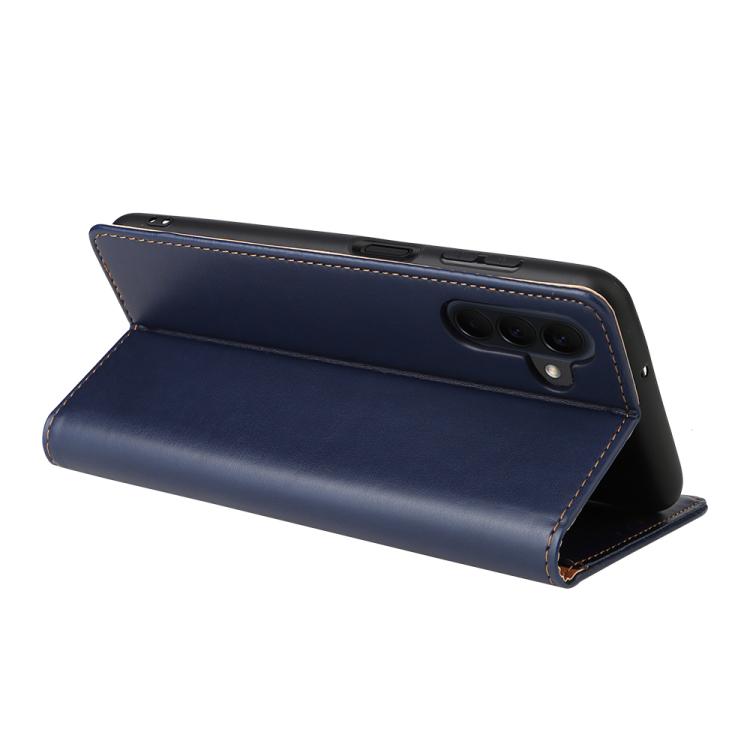For Galaxy A57 5G Fierre Shann PU Genuine Leather Texture Phone Case