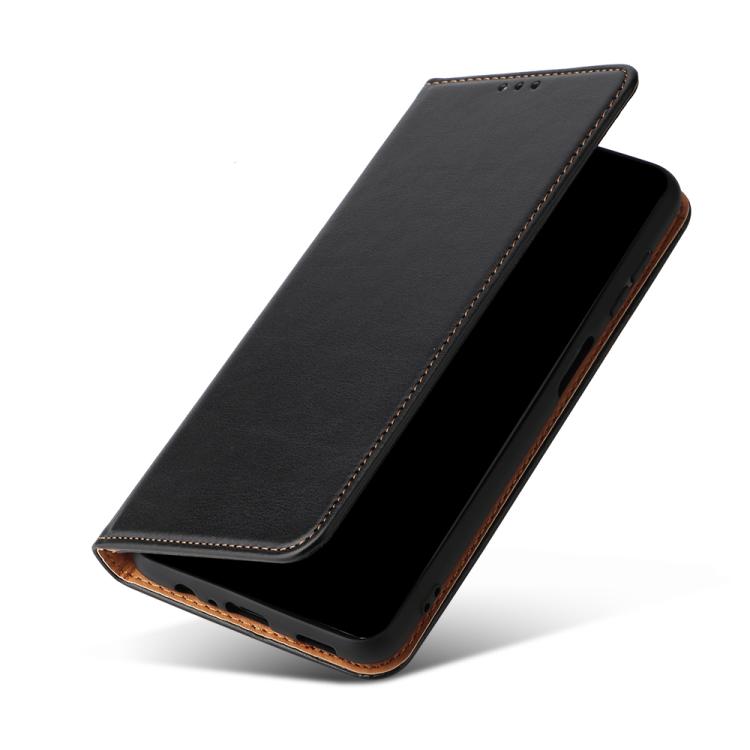 For Galaxy A57 5G Fierre Shann PU Genuine Leather Texture Phone Case