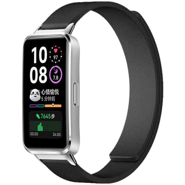 For Huawei Band 10 / 9 / 8 xDfind Litchi Texture Magnetic Silicone Watch Band
