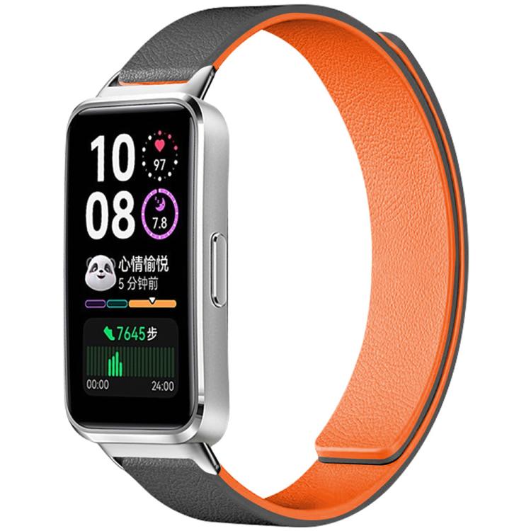 For Huawei Band 10 / 9 / 8 xDfind Litchi Texture Magnetic Silicone Watch Band