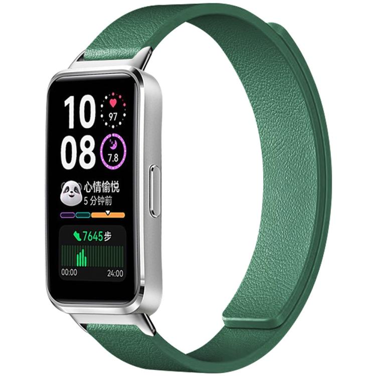 For Huawei Band 10 / 9 / 8 xDfind Litchi Texture Magnetic Silicone Watch Band