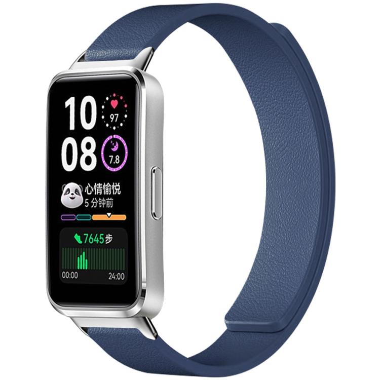 For Huawei Band 10 / 9 / 8 xDfind Litchi Texture Magnetic Silicone Watch Band