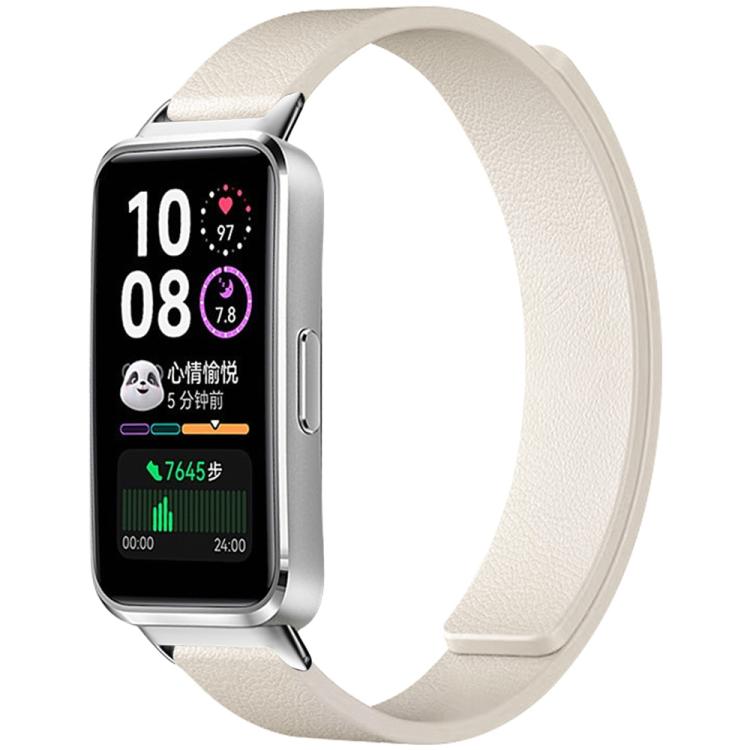 For Huawei Band 10 / 9 / 8 xDfind Litchi Texture Magnetic Silicone Watch Band