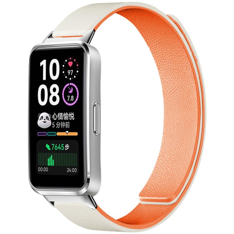 For Huawei Band 10 / 9 / 8 xDfind Litchi Texture Magnetic Silicone Watch Band