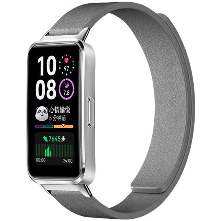 For Huawei Band 10 / 9 / 8 xDfind Litchi Texture Magnetic Silicone Watch Band
