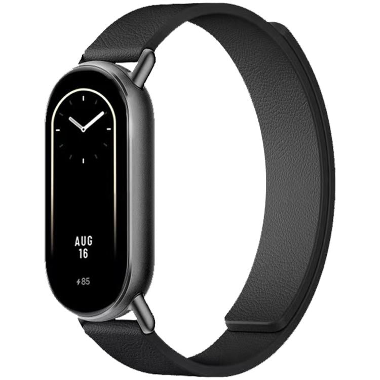 For Xiaomi Smart Bnad 10 / 9 / 8 xDfind Litchi Texture Magnetic Silicone Watch Band