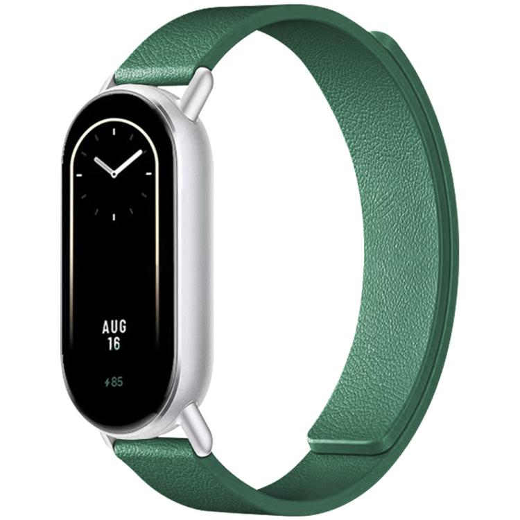For Xiaomi Smart Bnad 10 / 9 / 8 xDfind Litchi Texture Magnetic Silicone Watch Band