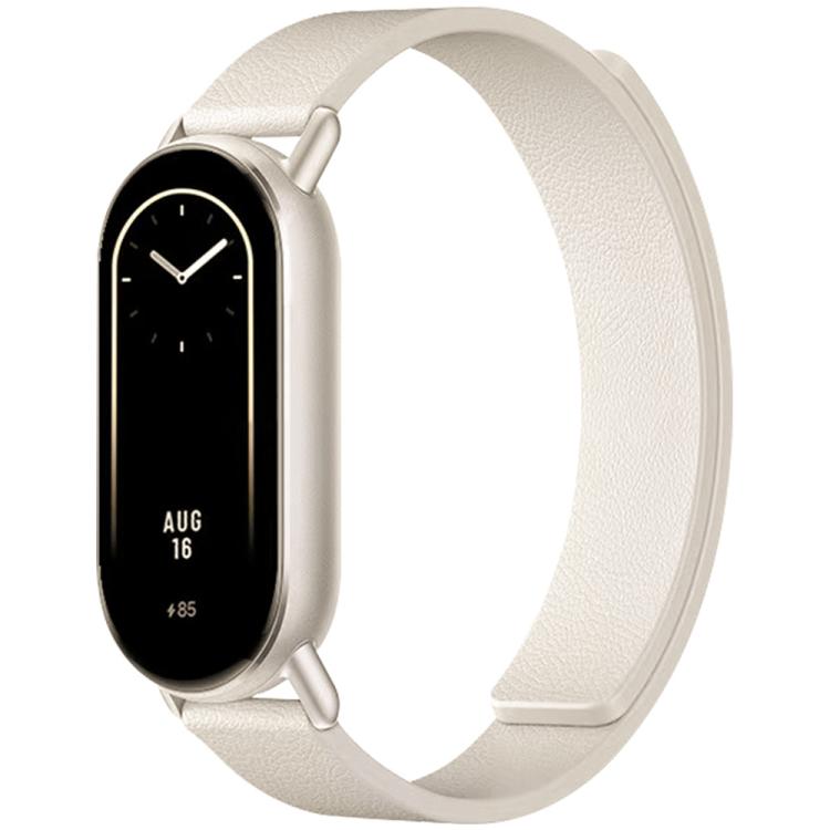 For Xiaomi Smart Bnad 10 / 9 / 8 xDfind Litchi Texture Magnetic Silicone Watch Band