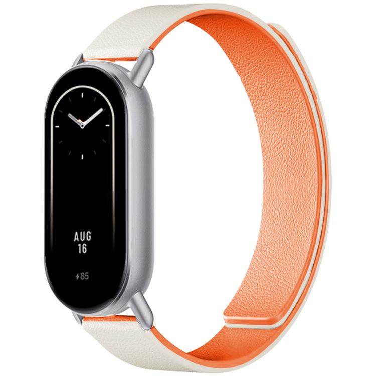 For Xiaomi Smart Bnad 10 / 9 / 8 xDfind Litchi Texture Magnetic Silicone Watch Band