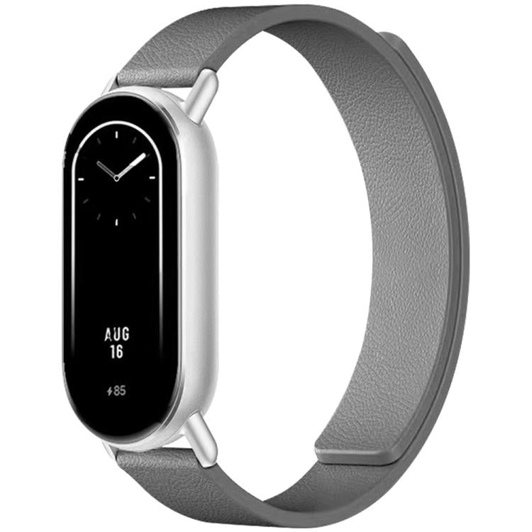 For Xiaomi Smart Bnad 10 / 9 / 8 xDfind Litchi Texture Magnetic Silicone Watch Band
