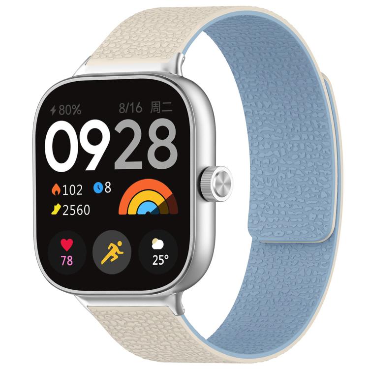 For Xiaomi Band 10 Pro/9 Pro/Redmi Watch 6/5/4 xDfind Litchi Texture Magnetic Silicone Watch Band